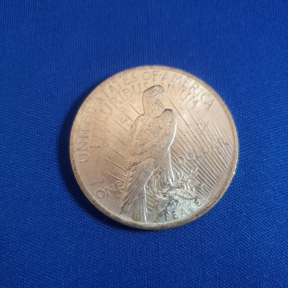 1923 Peace Silver Dollar Coin - Philadelphia Mint 1923TE - Picture 4 of 4